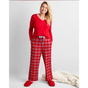 Brand New State of Day Women's Size 2XL XXL Red Plaid Pajama Lounge Pants